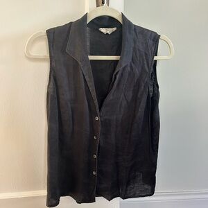 Vintage linen blend  vest